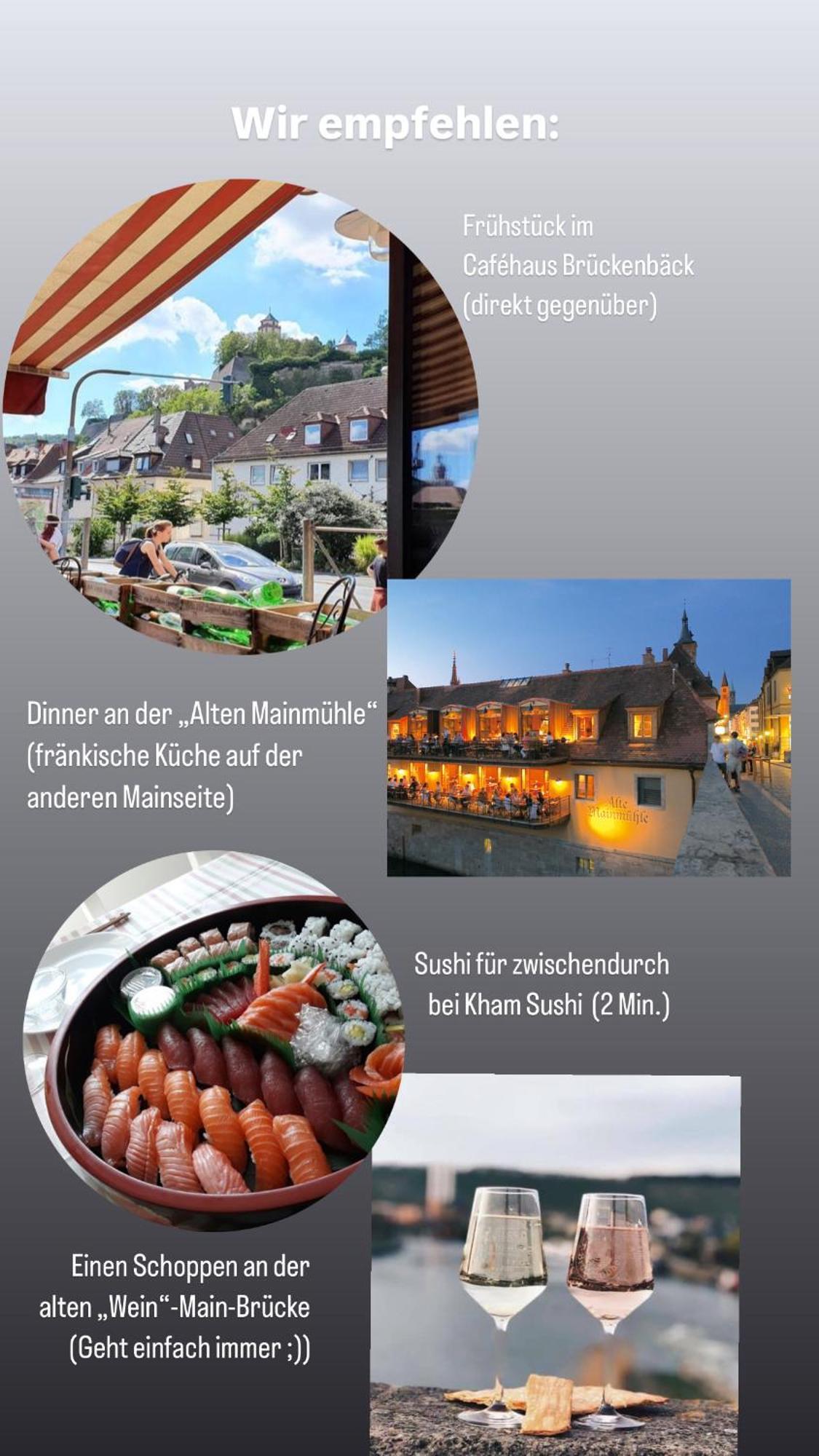 Wohnung Alte Mainbruecke - Gratis Kaffee - Netflix - Balkon Würzburg Esterno foto